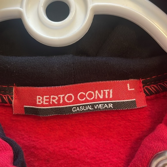 Wolf Art Pullover Hoodie - Red, Large, Flannel Lined, Double Layered - Picture 7 of 11